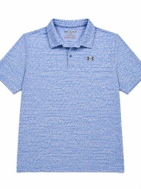 Under Armour Mens HeatGear Loose Fit‎ Heathered Polo Shirt Blue 2XL